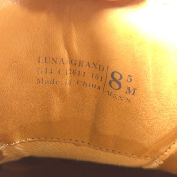 Cole Haan Lunargrand Leather Lace Up Shoe Mens Size 8.5 C12611 Brown White - Picture 7 of 9